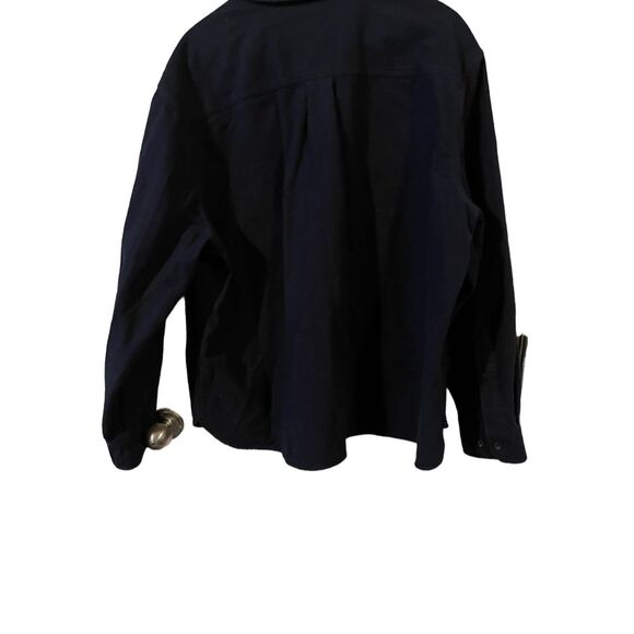 Eddie Bauer Mens Blue Long-Sleeve Button-Down Flannel Shirt Extra Large - Picture 3 of 10